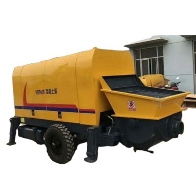 Small Mobile Self Loading Drum Concrete Mixer With Pump Diesel