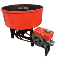 Supplier Small Diesel Cement Concrete Pan Mixer For Interlock Block