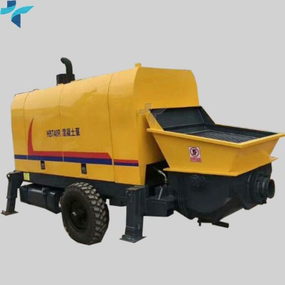 Stationary Trailer Electric Engine Concrete Pump Sale To Philippines