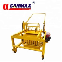 Pallets free electricity free QMY4-45 diesel engine mobile concrete block machine