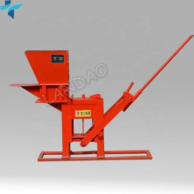 Brick wall building machine Small solid block building brick block making machine QMR2-40