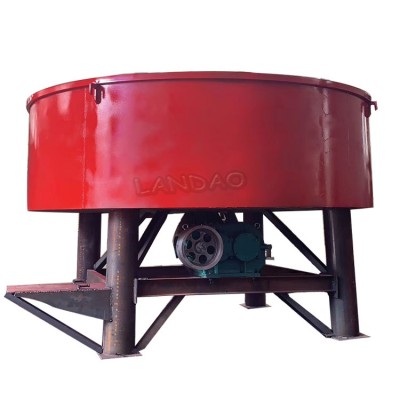 Vertical Forced Type Beton Concrete Pan Mixer With Hopper And Hoist